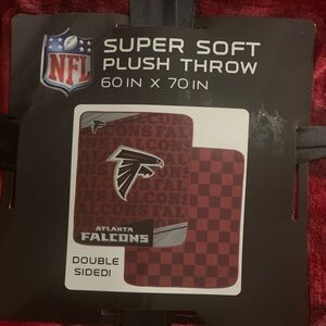 NFL Atlanta Falcons Red and Black Plush Throw